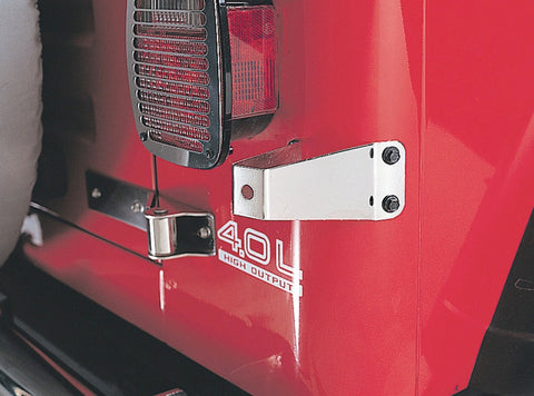 Rugged Ridge 76-95 Jeep CJ / Jeep Wrangler TJ Stainless Steel Tire Stop - 11140.01