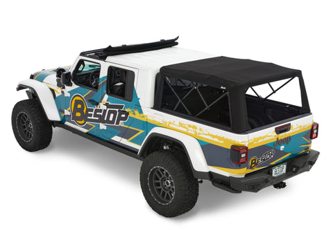 Bestop 20-26 Jeep Gladiator For 5 Ft. Bed Supertop For Truck 2 (Black Diamond) - 77326-35