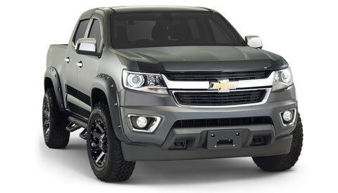 Bushwacker 15-18 Chevy ado Fleetside Pocket Style Flares 4pc 61.7in Bed - Black - 40969-02