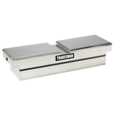 Tradesman Aluminum Gull Wing Cross Bed Truck Tool Box w/Push Button (70in.) - Brite - 9150PB