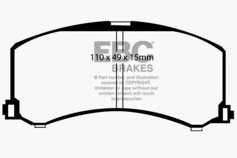 EBC 95-02 Suzuki Esteem Greenstuff Front Brake Pads - DP21041