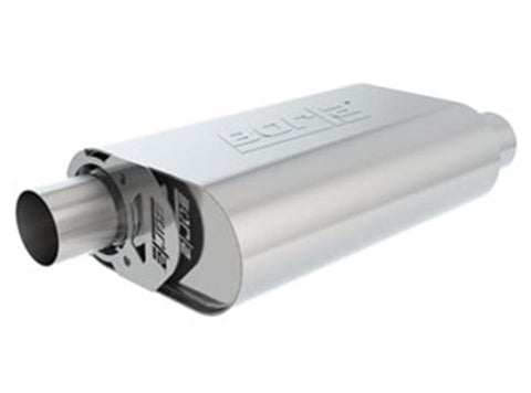 Borla CrateMuffler Small Block Chevrolet ATAK 2.5in Offset/Offset 14inx4.35inx9in Muffler - 400774