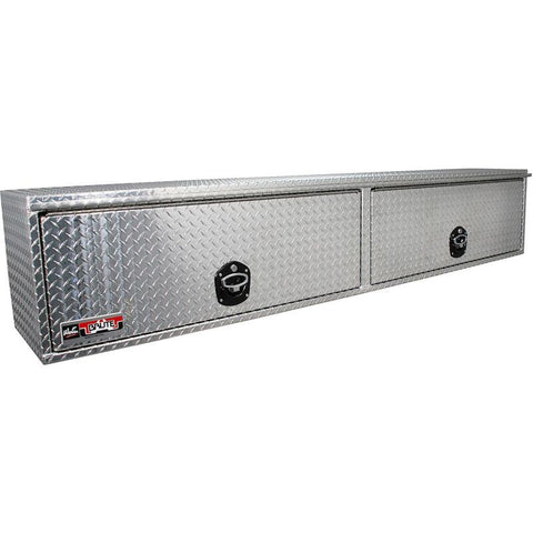 Westin/Brute HD Top Sider 13in x 88in w/flip up Doors - Aluminum - 80-HTB88