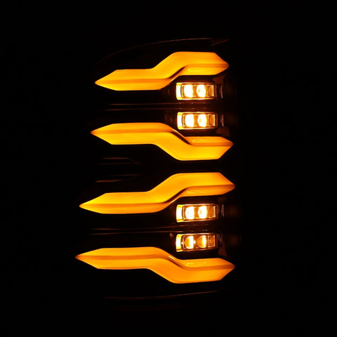 AlphaRex 09-18 Dodge Ram Luxx-Series LED Tail Lights Black w/ Activation Light & Sequential Signal - 640004