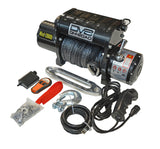 DV8 Offroad 12000 LB Winch w/ Synthetic Line & Wireless Remote - Black - WB12SR