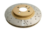 DBA 07-16 Mini Cooper S Front Drilled & Slotted Street Series Rotor - DBA2524X