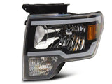 Raxiom 09-14 Ford F-150 Axial Series Headlight w/ SEQL LED Bar- Blk Housing (Clear Lens) - T566368