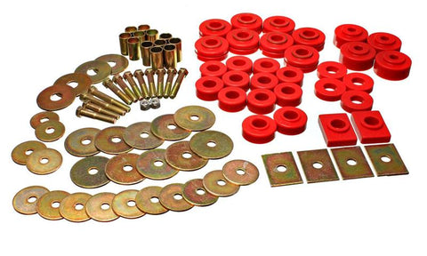 Energy Suspension 64-67 Buick Century/Regal/Grand National/Skylark/Special Red Body Mount Set - 3.4155R