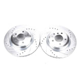 Power Stop 2006 BMW 330i Rear Evolution Drilled & Slotted Rotors - Pair - EBR1021XPR