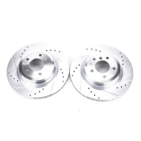 Power Stop 2006 BMW 330i Rear Evolution Drilled & Slotted Rotors - Pair - EBR1021XPR