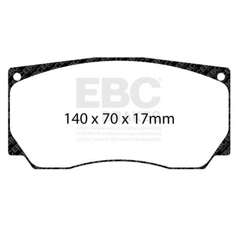 EBC Racing Alcon TPCCAR20 (4420) D61 SR-21 Sintered Race Brake Pads - DP8085.17SR21