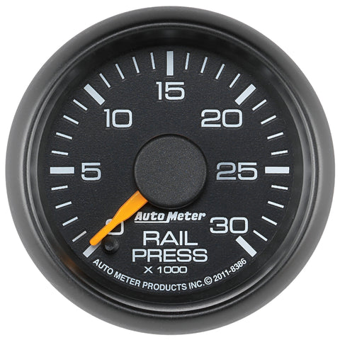 Autometer Factory Match 52.4mm Digital Stepper Motor 0-30,000 PSI Diesel Fuel Rail Pressure Gauge - 8386
