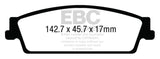 EBC 15+ Cadillac Escalade 6.2 2WD Greenstuff Rear Brake Pads - DP63022
