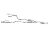 MagnaFlow Cat-Back, SS, 2.5in, Quad Split Rear 3.5in Tip 2015 Dodge Challenger 3.6L V6 - 19217