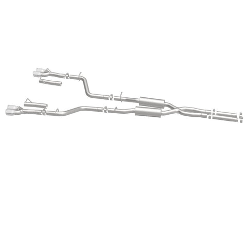 MagnaFlow Cat-Back, SS, 2.5in, Quad Split Rear 3.5in Tip 2015 Dodge Challenger 3.6L V6 - 19217