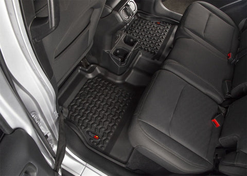 Rugged Ridge Floor Liner Front/Rear/Cargo Black 18-21 Jeep Wrangler JL 4 Dr (Excl. 4XE Models) - 12988.05