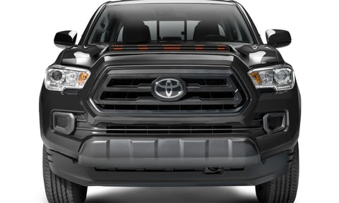 AVS 20-23 Toyota Tacoma Aeroskin LightShield Pro Color-Match Hood Protector - Midnight Black Metal - 953079-218-B