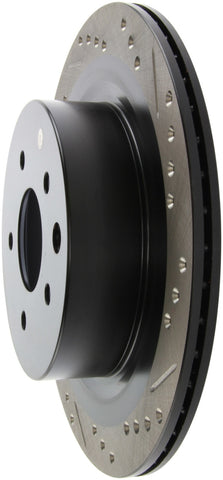 StopTech 06-07 350Z / 05-07 G35 / 06-07 G35X SportStop Slotted & Drilled Rear Left Rotor - 127.42088L