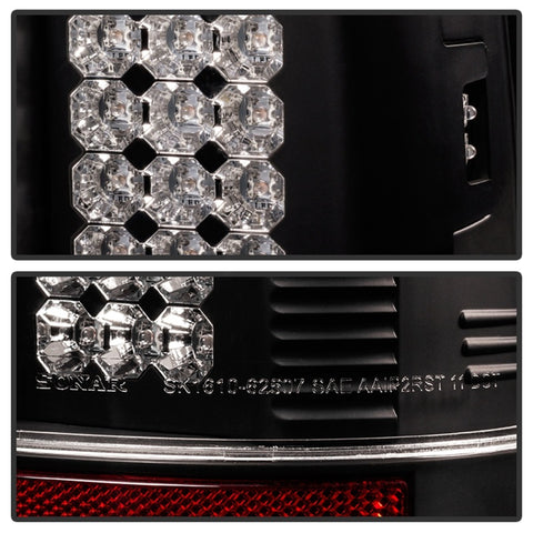 Spyder Ford Super Duty 08-15 LED Tail Lights Black ALT-YD-FS07-LED-BK - 5003898