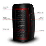ANZO 00-06 Chevrolet Tahoe / GMC Yukon Full LED Taillights w/ Lightbar Black Housing/Smoke Lens - 311449