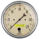 Autometer 5 inch Antique Beige 2 Piece Gauge Kit - Quad & Speedometer - 1803