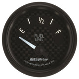 Autometer GT Series 52mm Short Sweep Electronic 0-90 ohms Fuel Level (For most 65-97 GM) - 8014