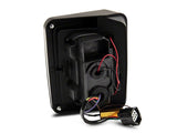 Raxiom 07-18 Jeep Wrangler JK Axial Series LED Tail Lights- Blk Housing (Clear Lens) - J141585