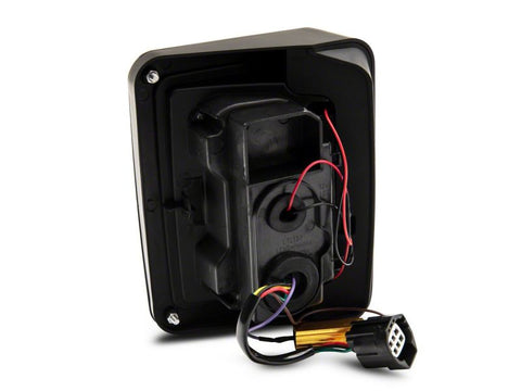 Raxiom 07-18 Jeep Wrangler JK Axial Series LED Tail Lights- Blk Housing (Clear Lens) - J141585
