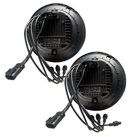 ORACLE Lighting 0718 Jeep Wrangler JK Oculus 7in ColorSHIFT Bi-LED Projector Headlights - 5876-504