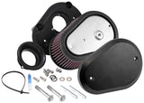 K&N Street Metal Intake System Flare - Black LG Capacity for Harley Davidson - RK-3947XB
