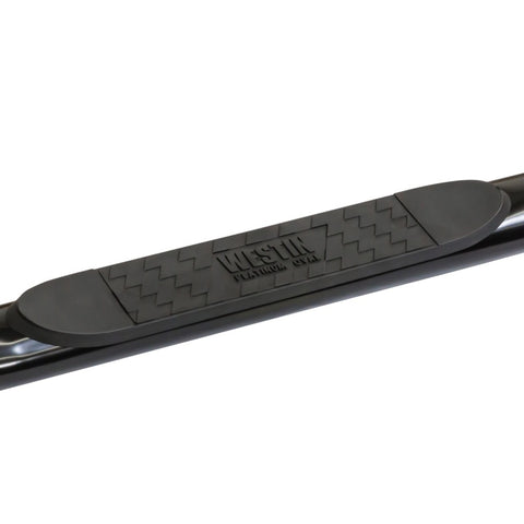 Westin 01-14 Chevy Silv 25/3500HD Crew Cab (6.5 ft Bed) Platinum 4 Oval WTW Nerf Step Bars - Black - 24-54205