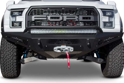 Addictive Desert Designs 17-18 Ford F-150 Raptor HoneyBadger Front Bumper w/ Winch Mount - F117382860103