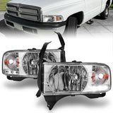 ANZO 1994-2001 Dodge Ram Crystal Headlights Chrome w/ LED - 111206