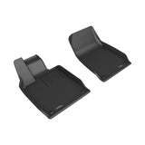 3D MAXpider 20-23 Porsche Taycan (9J1) Kagu Front Floor Mat - Black - L1PO02711509