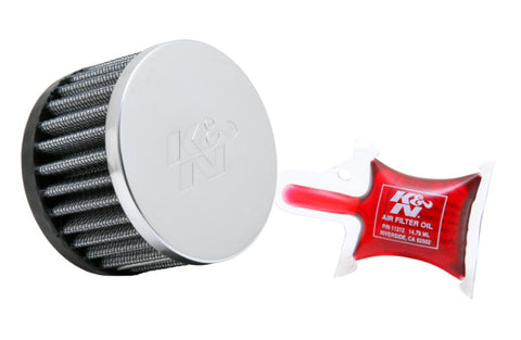 K&N Universal Round Clamp-On Air Filter 1-9/16in Flange 3in OD 2in Height - RC-0840