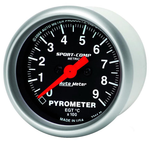 Autometer Sport-Comp 52.4mm 0-900 Deg C Electronic Pyrometer Gauge - 3344-M