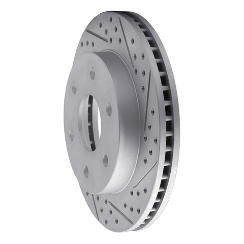 R1 06-10 Hummer H3T Front Right Drilled & Slotted Geo-Carbon Rotor - 830-93000R