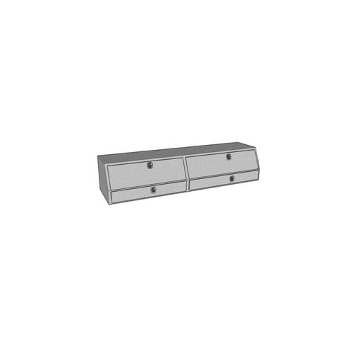 Westin/Brute Contractor TopSider 90in w/ Drawers & Doors - Aluminum - 80-TBS200-90D-BD