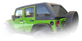DV8 Offroad 07-18 Jeep Wrangler JK 2 Piece Fast Back Hard Top 4 Door - Black (DS Only) - HT07FB42