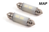 Diode Dynamics 39mm SMF2 LED Bulb Warm - White (Pair) - DD0090P
