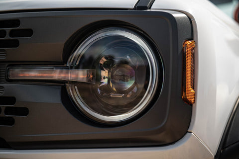 DV8 Offroad 2021-2025 Ford Bronco Black Headlights - HLCBR-01