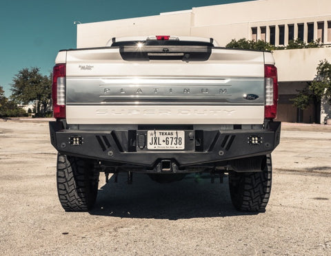 Road Armor 17-20 Ford F-250 SPARTAN Rear Bumper - Tex Blk - 6172XR0B