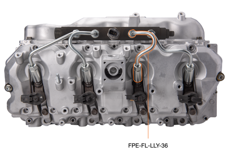 Fleece Performance 04.5-05 GM 2500/3500 Duramax LLY High Pressure Injection Line (No. 3 & 6) - FPE-FL-LLY-36