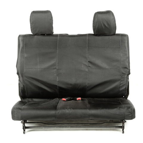 Rugged Ridge Ballistic Seat Cvr Rear Black 840D 07-10 JK 2Dr - 13266.05