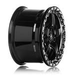 Forgestar D5 Beadlock 17x10 / 5x114.3 BP / ET50 / 7.5in BS Gloss Black Wheel - F00170067P50