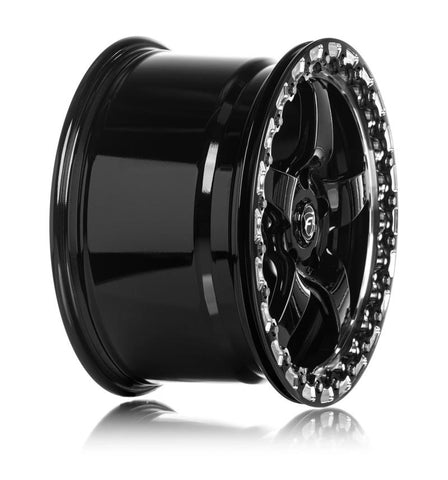 Forgestar D5 Beadlock 17x10 / 5x120 BP / ET45 / 7.3in BS Gloss Black Wheel - F00170022P45