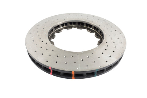 DBA 19+ Chevrolet Camaro ZL1 (w/ NAS Nuts) 5000 Series Cross Drilled & Dimpled KP Brake Rotor - DBA53940.1XD