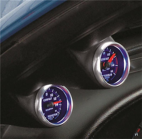 Autometer 03-04 Ford Mustang Dual 2-1/16 A-Pillar Pod - Black - 10122