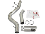 aFe ATLAS 5in DPF-Back Aluminized Steel Exhaust System w/Polished Tips 2017 GM Duramax 6.6L (td) L5P - 49-04085-P