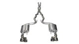 Corsa 2015-2017 Ford Mustang GT 5.0 3in Cat Back Exhaust Polish Quad Tips (Xtreme) - 14335